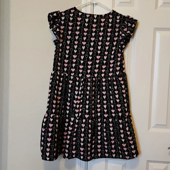 Entro Dress with Hearts Pink/ Black Size Medium - Picture 2 of 2